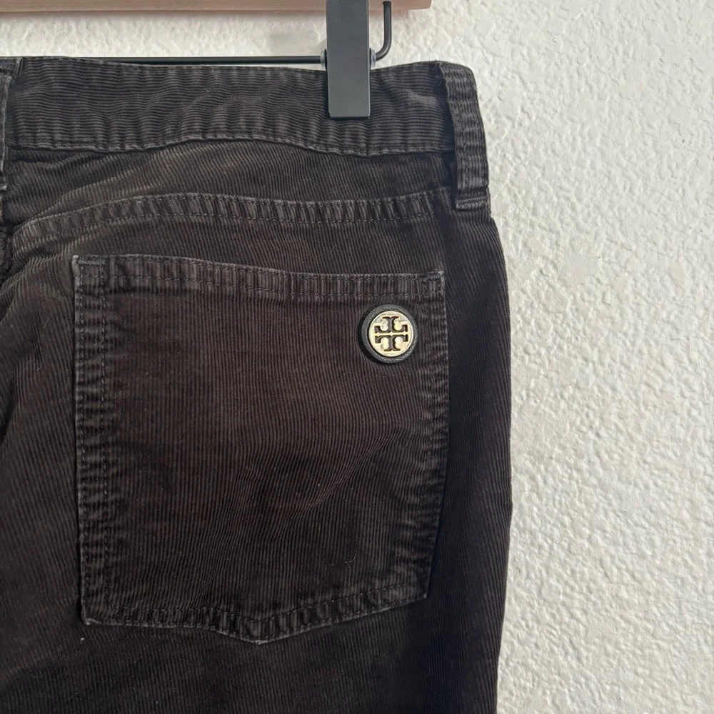 Tory Burch Women's Size 29 Black Ivy Super Skinny Corduroy Jeans